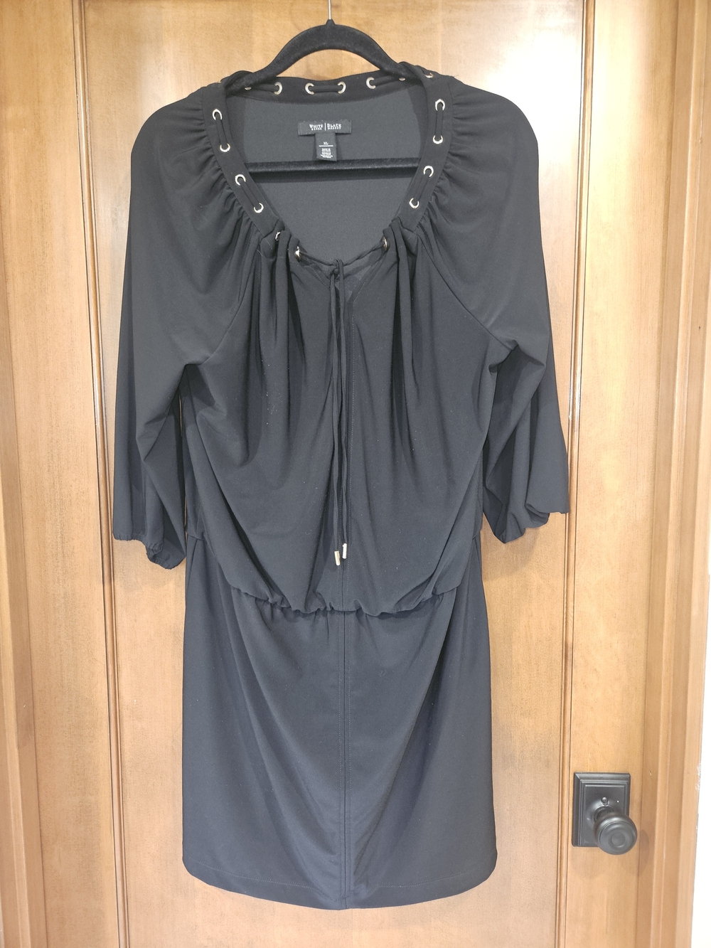 White House Black Market Grommet-Trim Mini Dress
